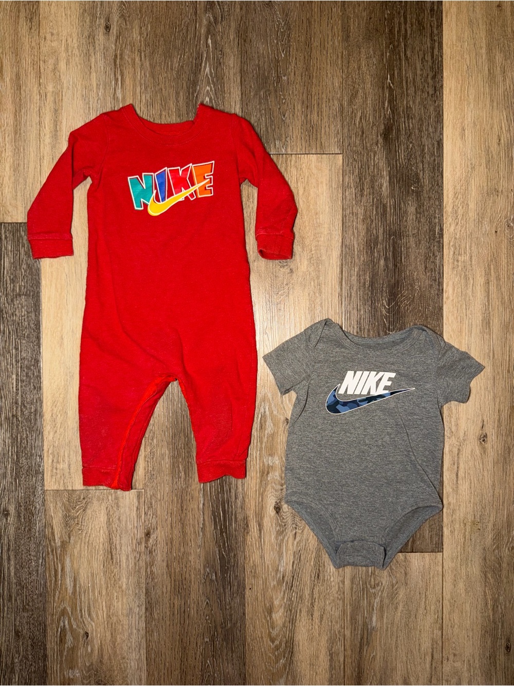 Nike Baby Boy Bundle of 2 Onesies/Rompers